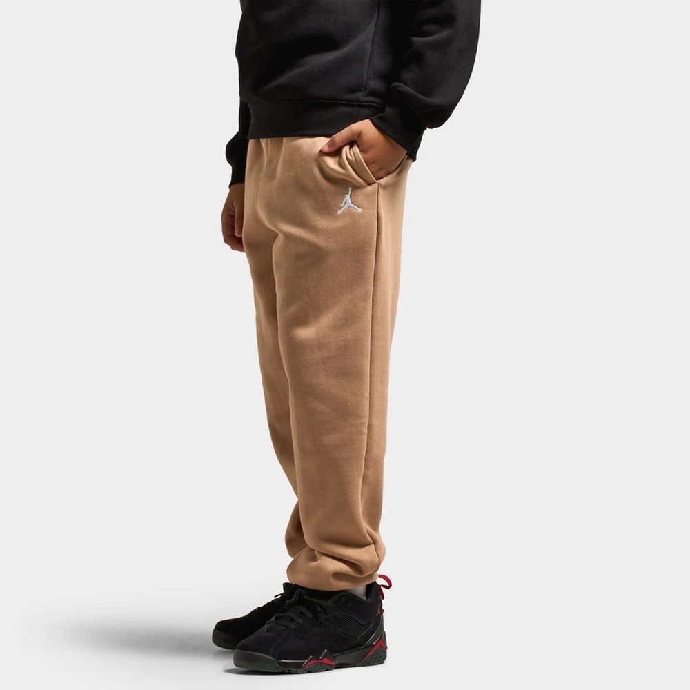 Jordan Boys Brooklyn Fleece Joggers Desert Ochre Khaki XL 13-15Y Streetwear Vibe - Picture 6 of 9